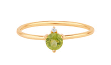Ring PERIDOT Sternzeichen Jungfrau, Löwe, Wassermann