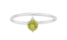 Ring PERIDOT Sternzeichen Jungfrau, Löwe, Wassermann