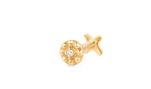 Piercing BLUME mit Diamant