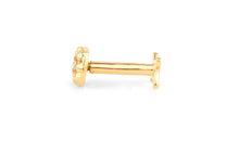 Piercing BLUME mit Diamant