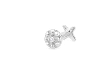 Piercing BLUME mit Diamant