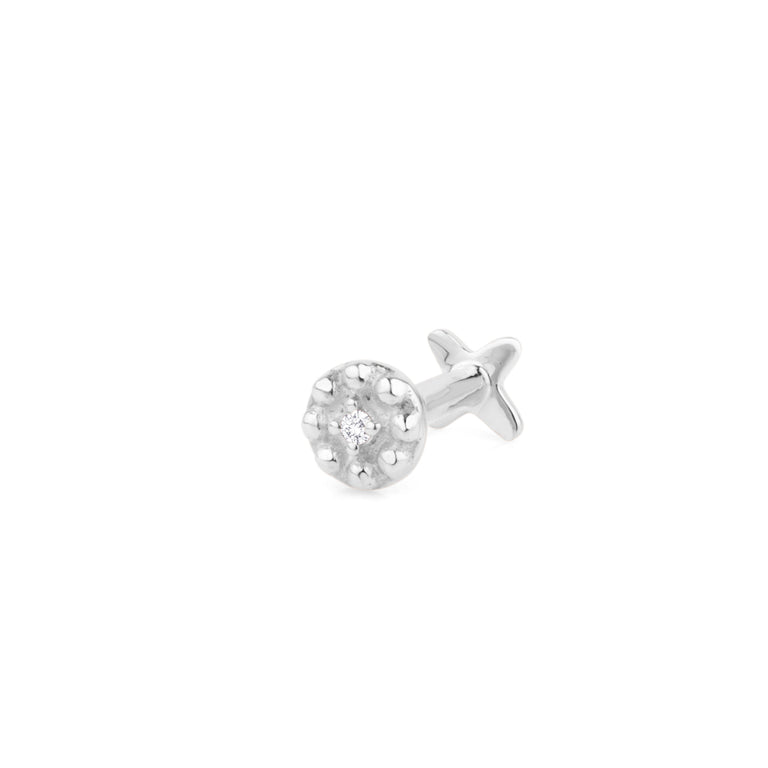 Piercing BLUME mit Diamant