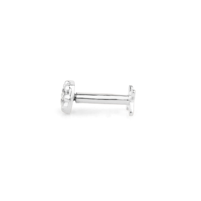 Piercing BLUME mit Diamant