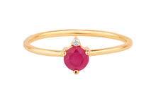 Ring RUBIN Sternzeichen Widder, Löwe, Skorpion