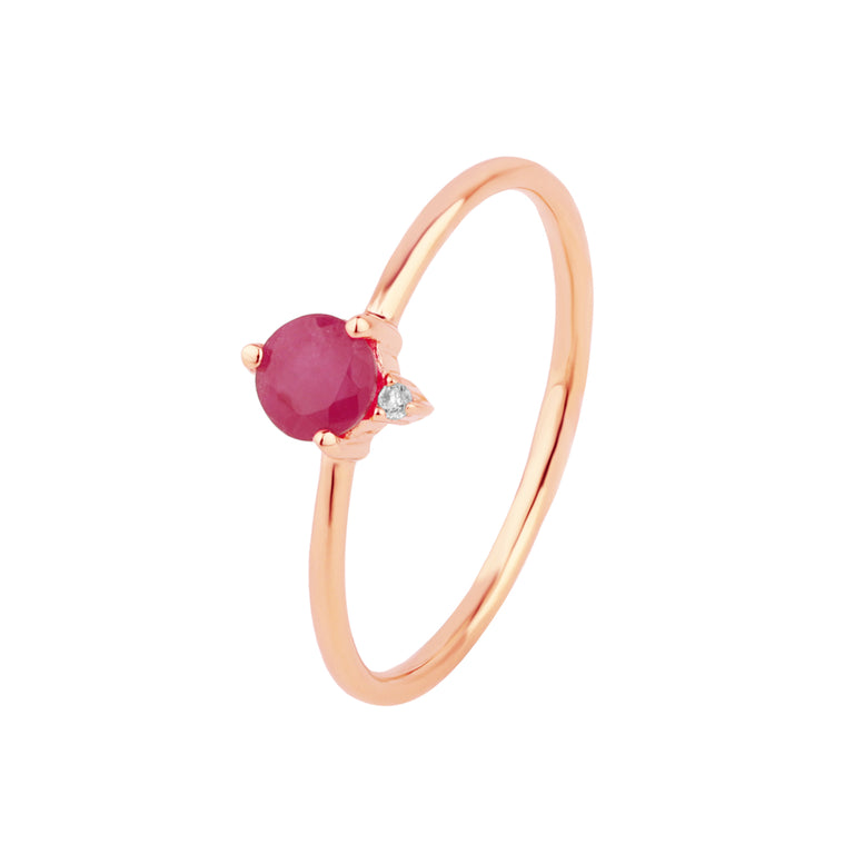 Ring RUBIN Sternzeichen Widder, Löwe, Skorpion