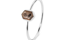 Ring OCTAGON Salt &Pepper Gold