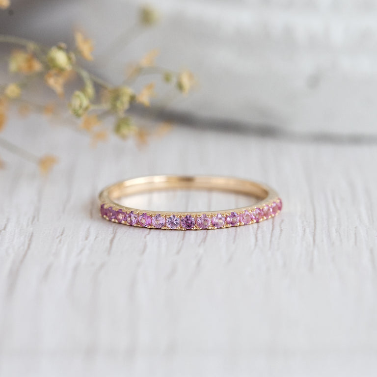 Ring TWIGGY Rosa Saphir