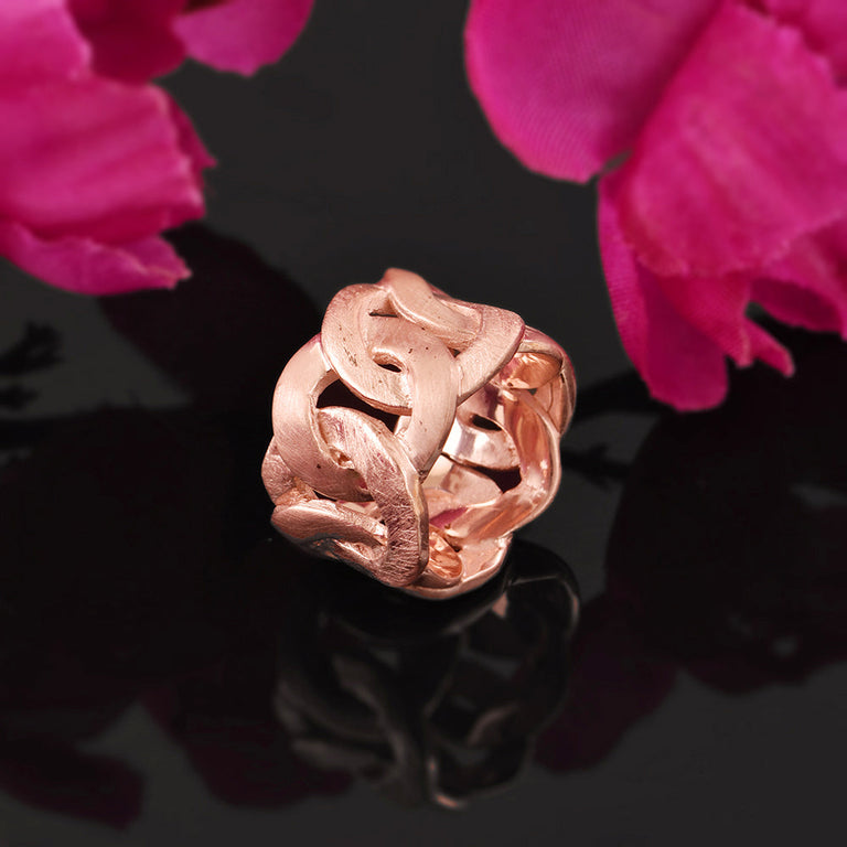 Ketten Ring AURELIA Silber