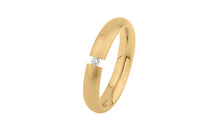 Spannring WIARA 4mm aus Edelstahl mit Zirkonia