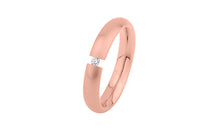 Spannring WIARA 4mm aus Edelstahl mit Zirkonia