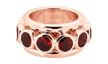 Ring MALLORY Granat Silber
