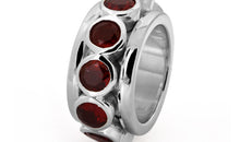 Ring MALLORY Granat Silber