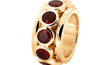 Ring MALLORY Granat Silber