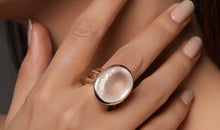 Ring MARLENE Silber Rosenquarz