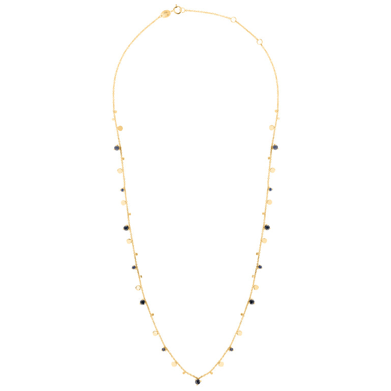 Halskette SELENE mit Saphir