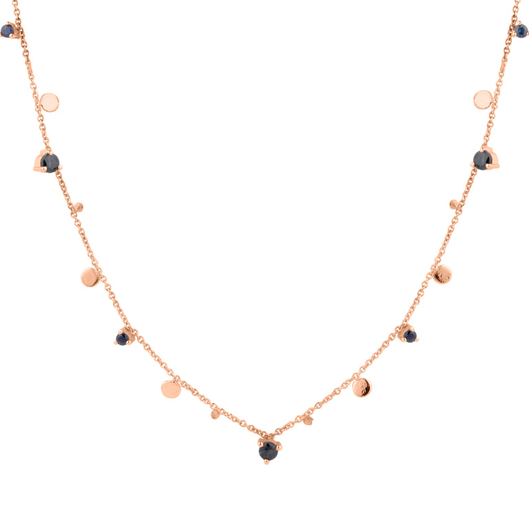 Halskette SELENE mit Saphir