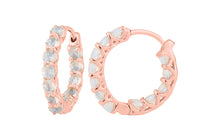 Creolen SOLVEIG mit Mondsteinen