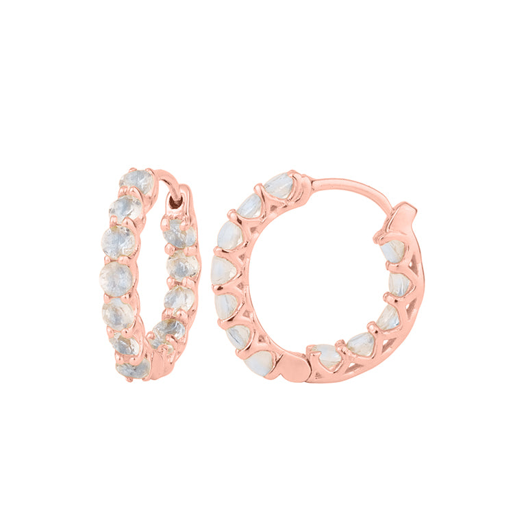 Creolen SOLVEIG mit Mondsteinen