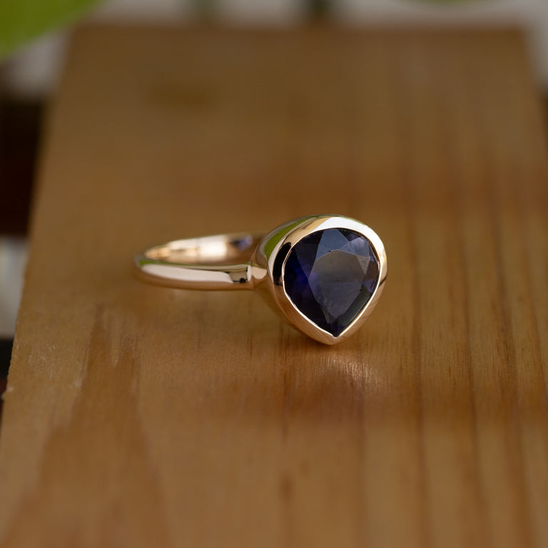 Ring SVEA Silber mit Iolith