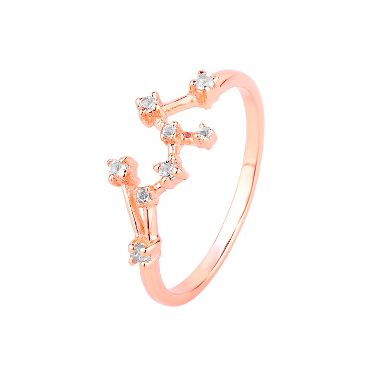 Sternzeichen Ring SCHÜTZE SAGITTARIUS Constellation Silber
