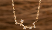 Halskette STERNZEICHEN mit Diamanten Gold