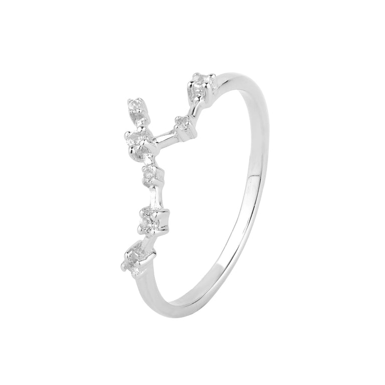 Sternzeichen Ring STIER TAURUS Constellation Silber