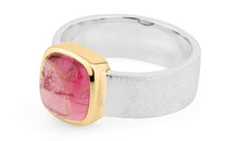 Ring ELTON 6 mm Bicolor Silber Turmalin rosa