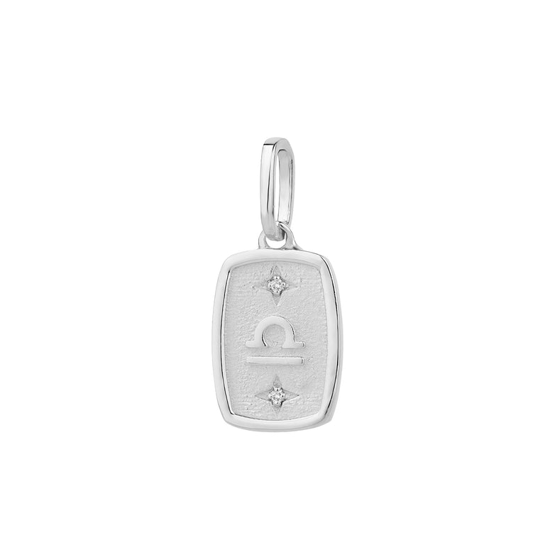 Medaillon STERNZEICHEN Silber mit Diamanten