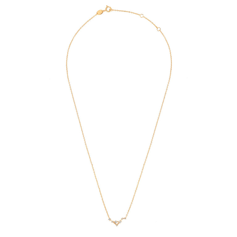 Sternzeichen Halskette WAAGE LIBRA Silber und Gold mit Diamanten EXPRESS