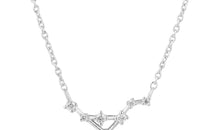 Sternzeichen Halskette WAAGE LIBRA Silber und Gold mit Diamanten EXPRESS