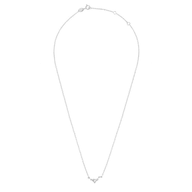 Sternzeichen Halskette WAAGE LIBRA Silber und Gold mit Diamanten EXPRESS