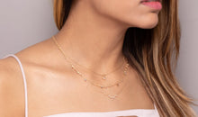 Sternzeichen Halskette WAAGE LIBRA Silber und Gold mit Diamanten EXPRESS