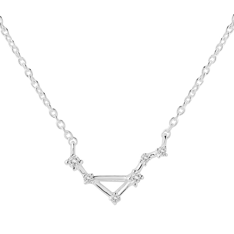 Halskette STERNZEICHEN mit Diamanten Silber