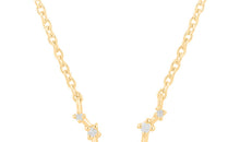 Sternzeichen Halskette WASSERMANN AQUARIUS Silber und Gold mit Diamanten EXPRESS