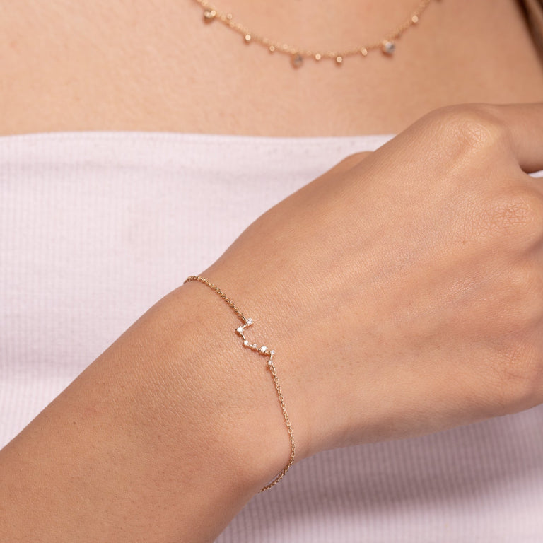 Sternzeichen Armband WIDDER ARIES Silber mit Diamanten