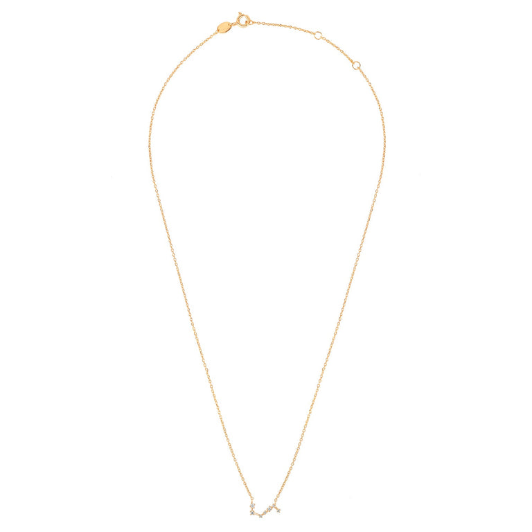 Sternzeichen Halskette WIDDER ARIES Constellation Gold EXPRESS
