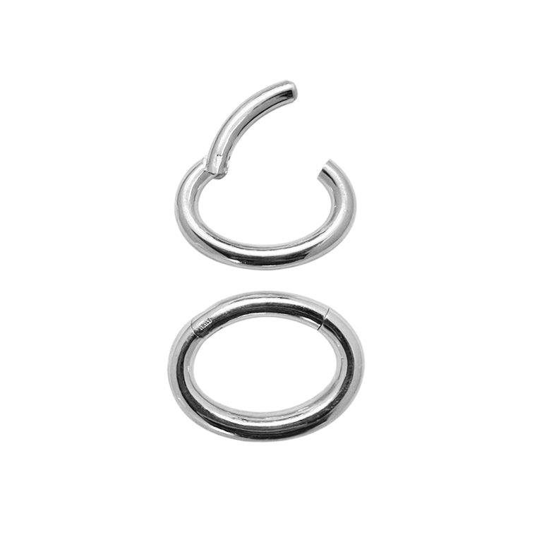 CLIP LOCK 21X28X3.5mm oval Silber EXPRESS