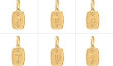 Medaillon STERNZEICHEN Gold mit Diamanten