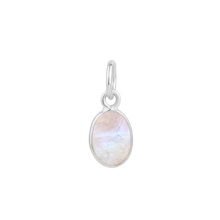 Anhänger  ADELINA mit Mondstein 5X7mm oval Silber