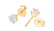 Ohrstecker BRIANA mit Aquamarin 4mm