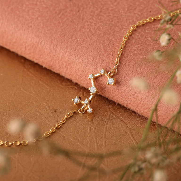Sternzeichen Armband LOEWE LEO Silber mit Diamanten