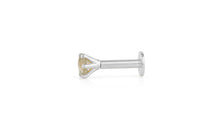 Piercing BRIANA 3mm Grünturmalin Silber