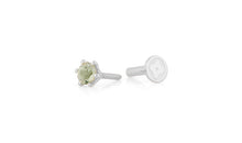 Piercing BRIANA 3mm Grünturmalin Silber