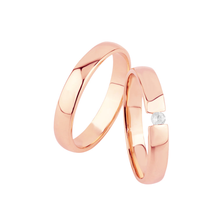 Ring EVAN  3mm mit 2mm Diamant
