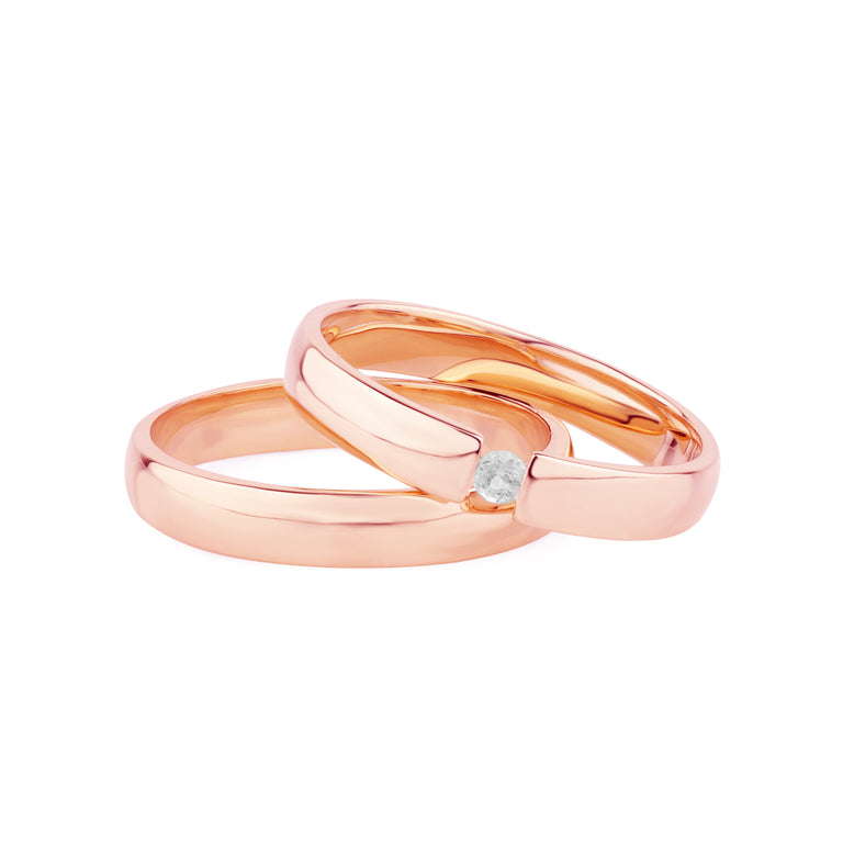 Ring EVAN  3mm mit 2mm Diamant