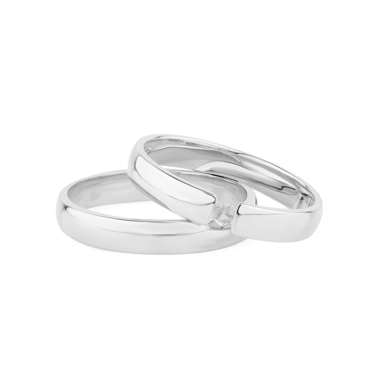 Ring EVAN  3mm mit 2mm Diamant