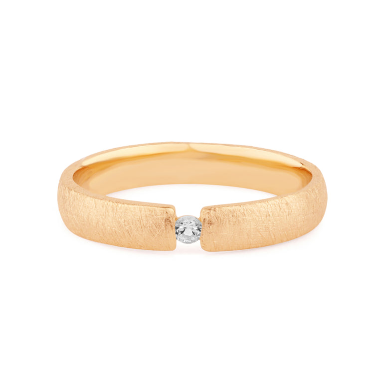 Spannring  COLIN  3mm mit Diamant