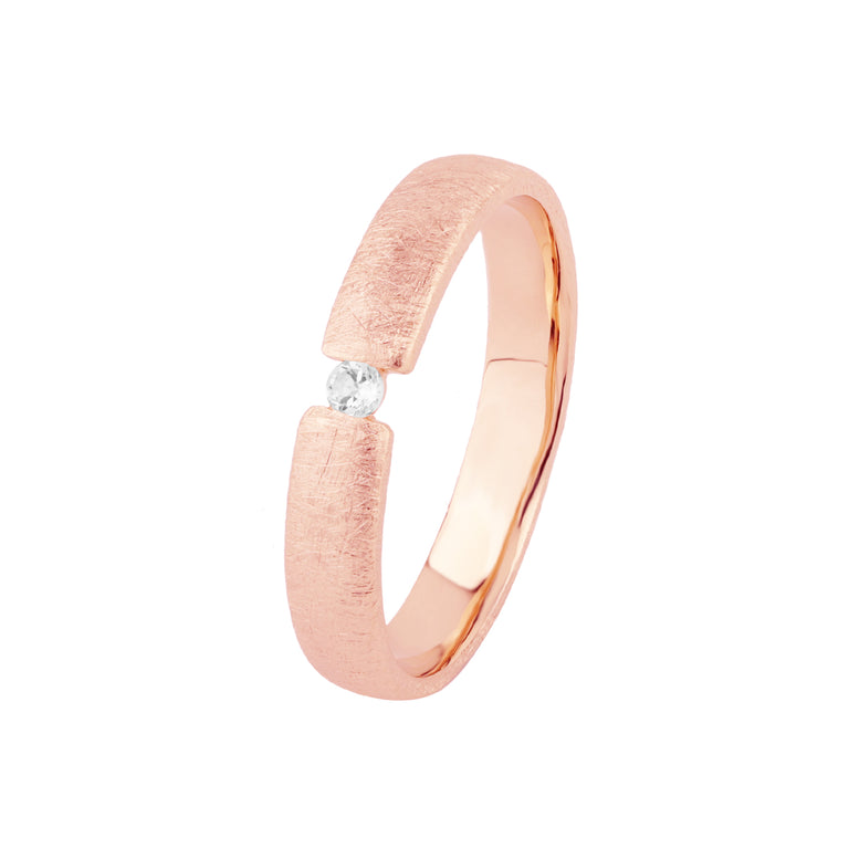 Spannring  COLIN  3mm mit Diamant