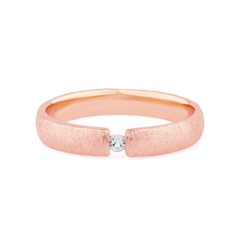Spannring  COLIN  3mm mit Diamant