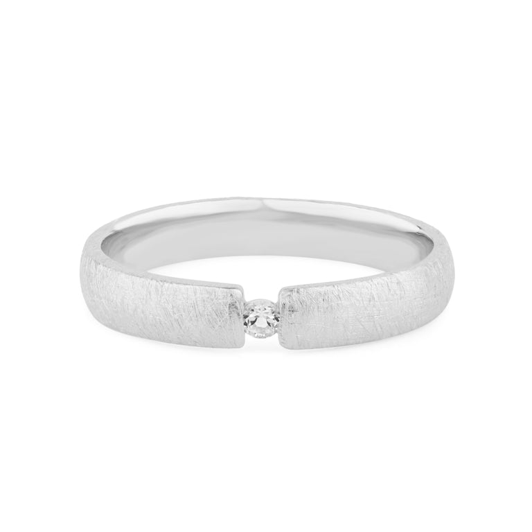 Spannring  COLIN  3mm mit Diamant